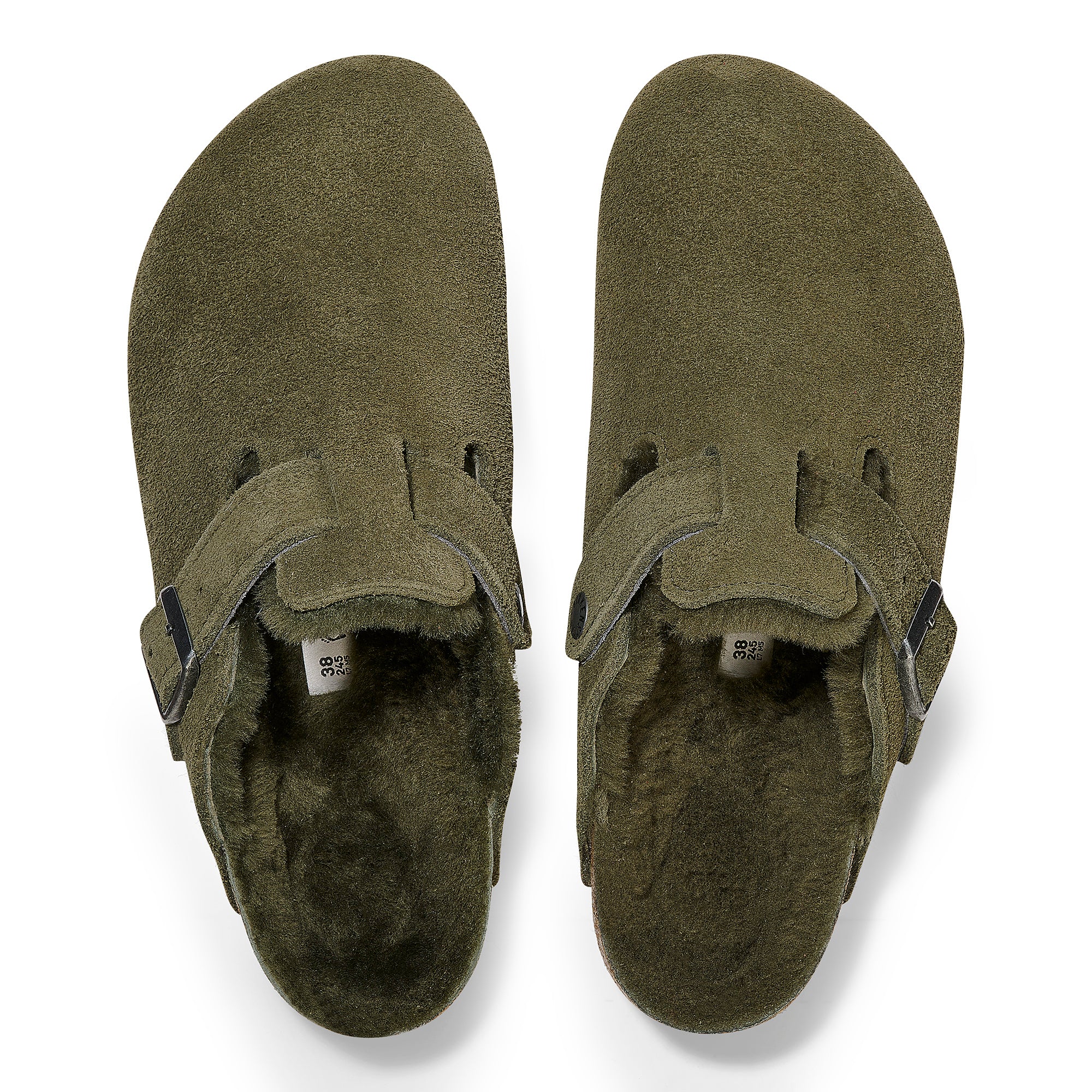 [1025667] UNISEX BIRKENSTOCK BOSTON SHEARLING 'SUEDE LEATHER' (NARROW FIT)