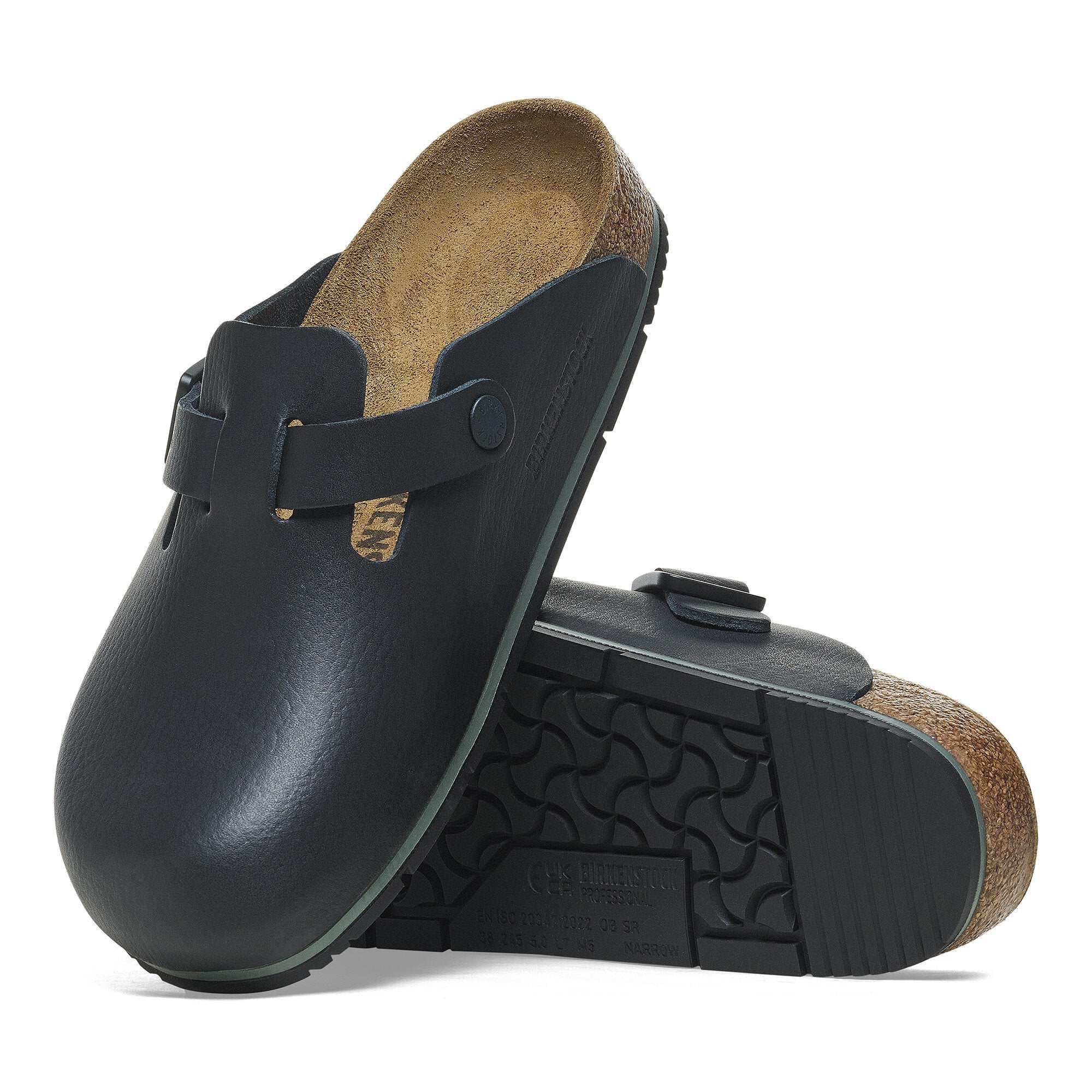 [1026222] Unisex Birkenstock BOSTON PRO LEATHER 'NARROW FIT'