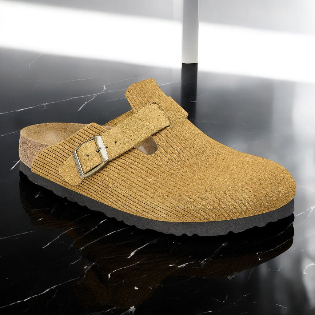 [1026155] Unisex Birkenstock BOSTON SUEDE EMBOSSED 'REGULAR FIT'