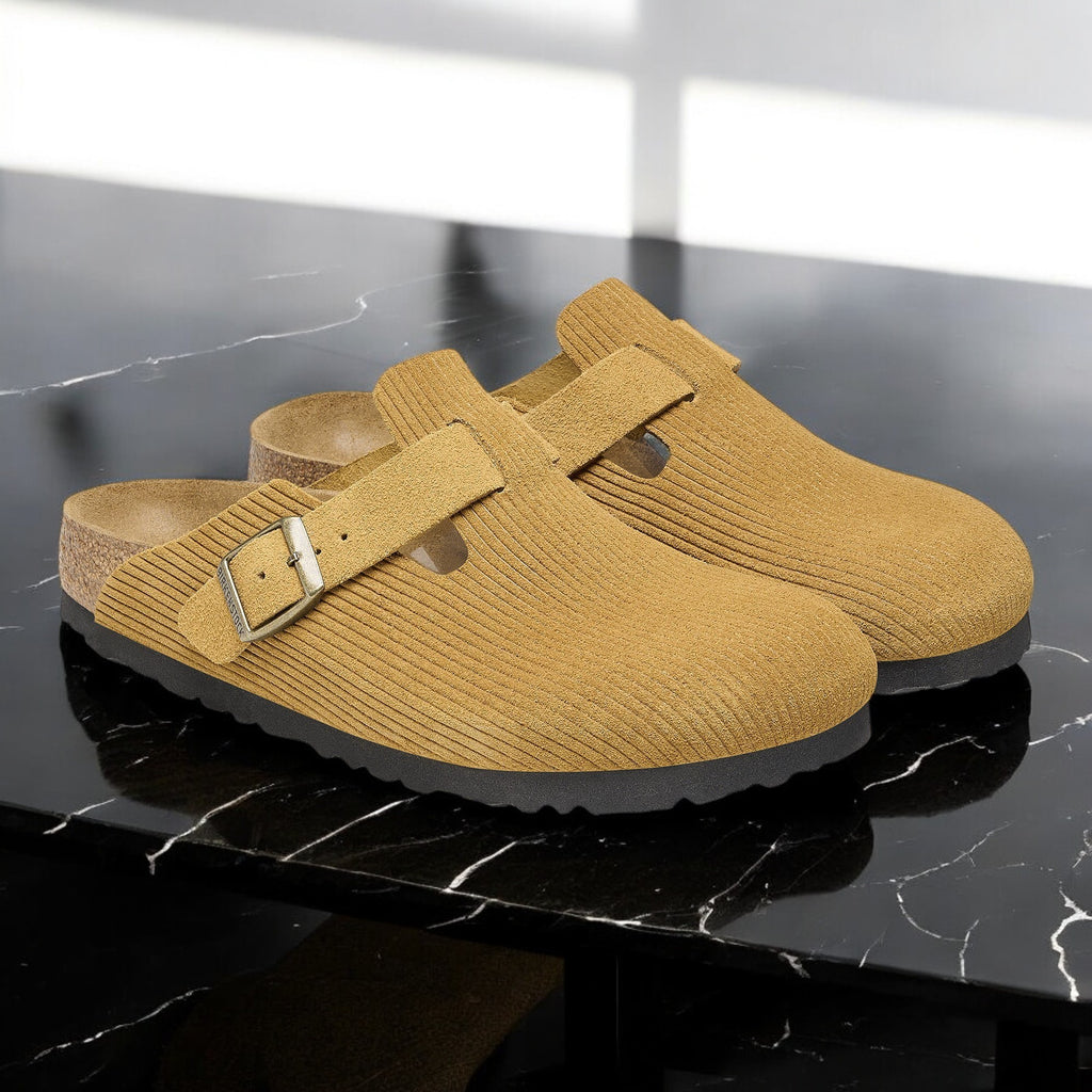 [1026155] Unisex Birkenstock BOSTON SUEDE EMBOSSED 'REGULAR FIT'