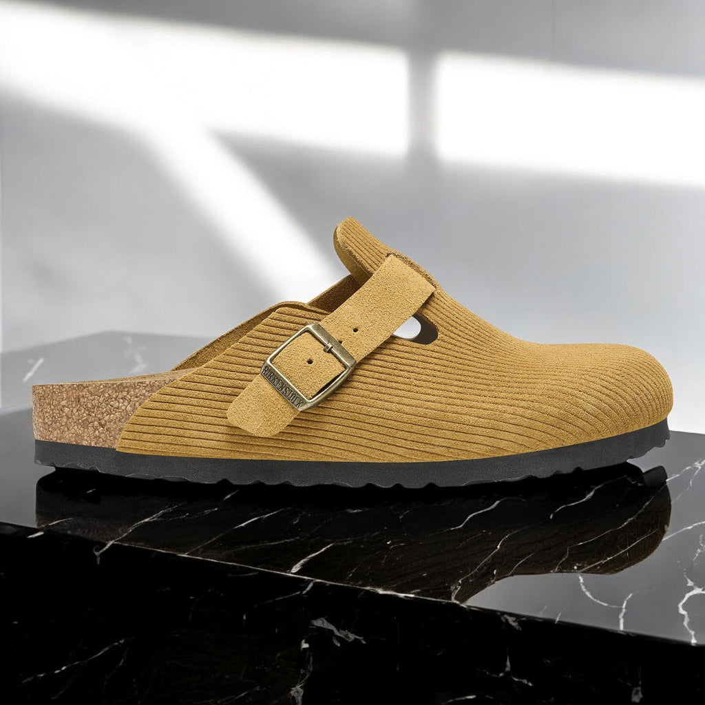 [1026155] Unisex Birkenstock BOSTON SUEDE EMBOSSED 'REGULAR FIT'