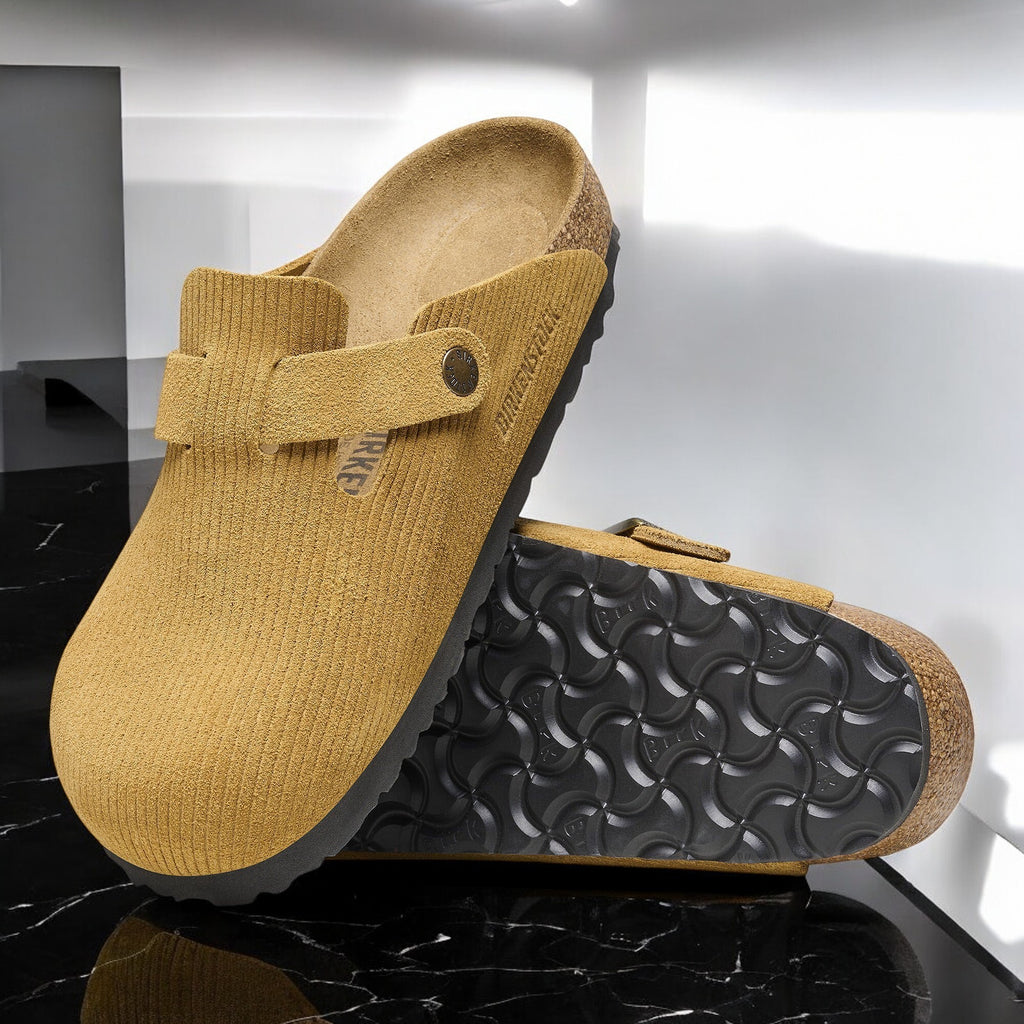 [1026155] Unisex Birkenstock BOSTON SUEDE EMBOSSED 'REGULAR FIT'