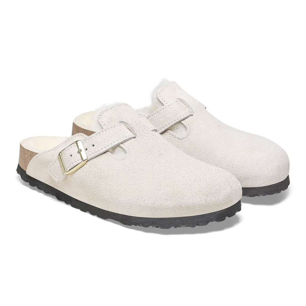 [1026192] Unisex Birkenstock BOSTON SHEARLING SUEDE LEATHER 'NARROW FIT'