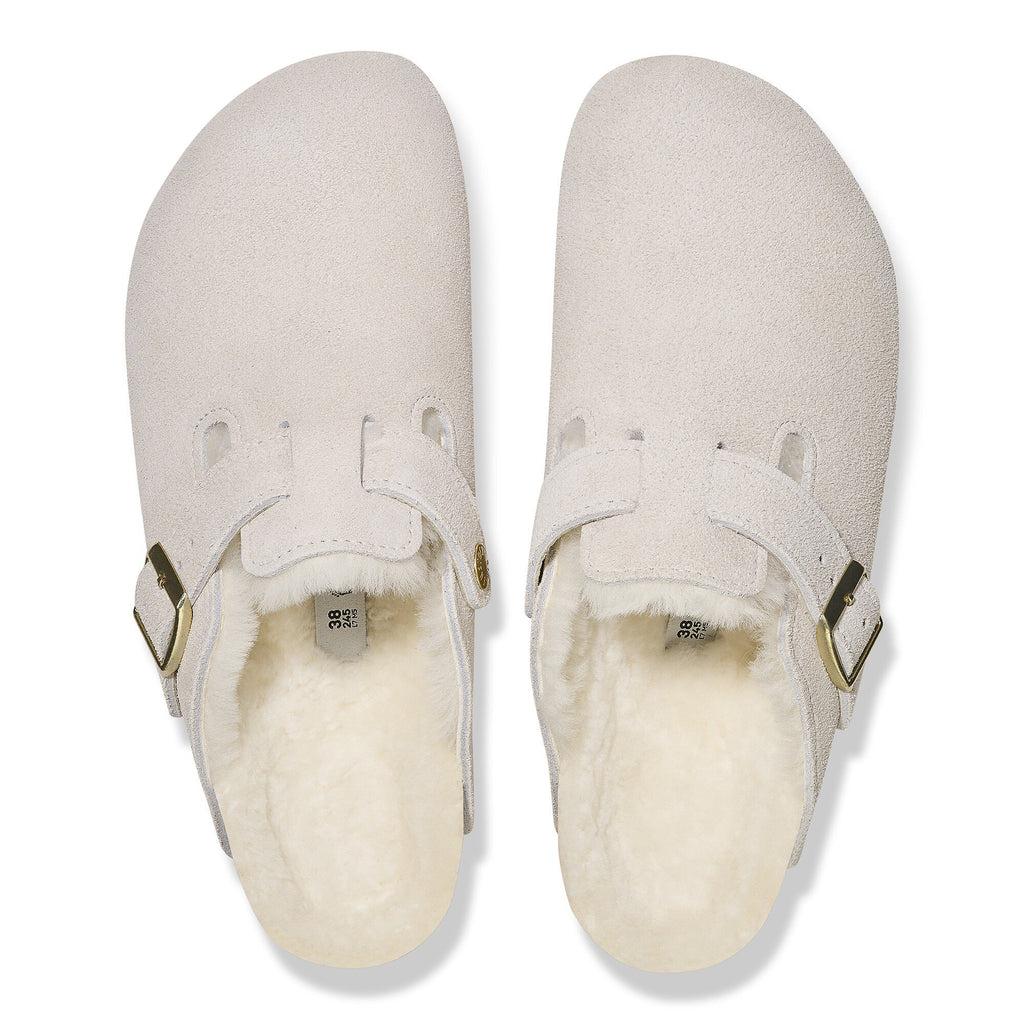 [1026192] Unisex Birkenstock BOSTON SHEARLING SUEDE LEATHER 'NARROW FIT'