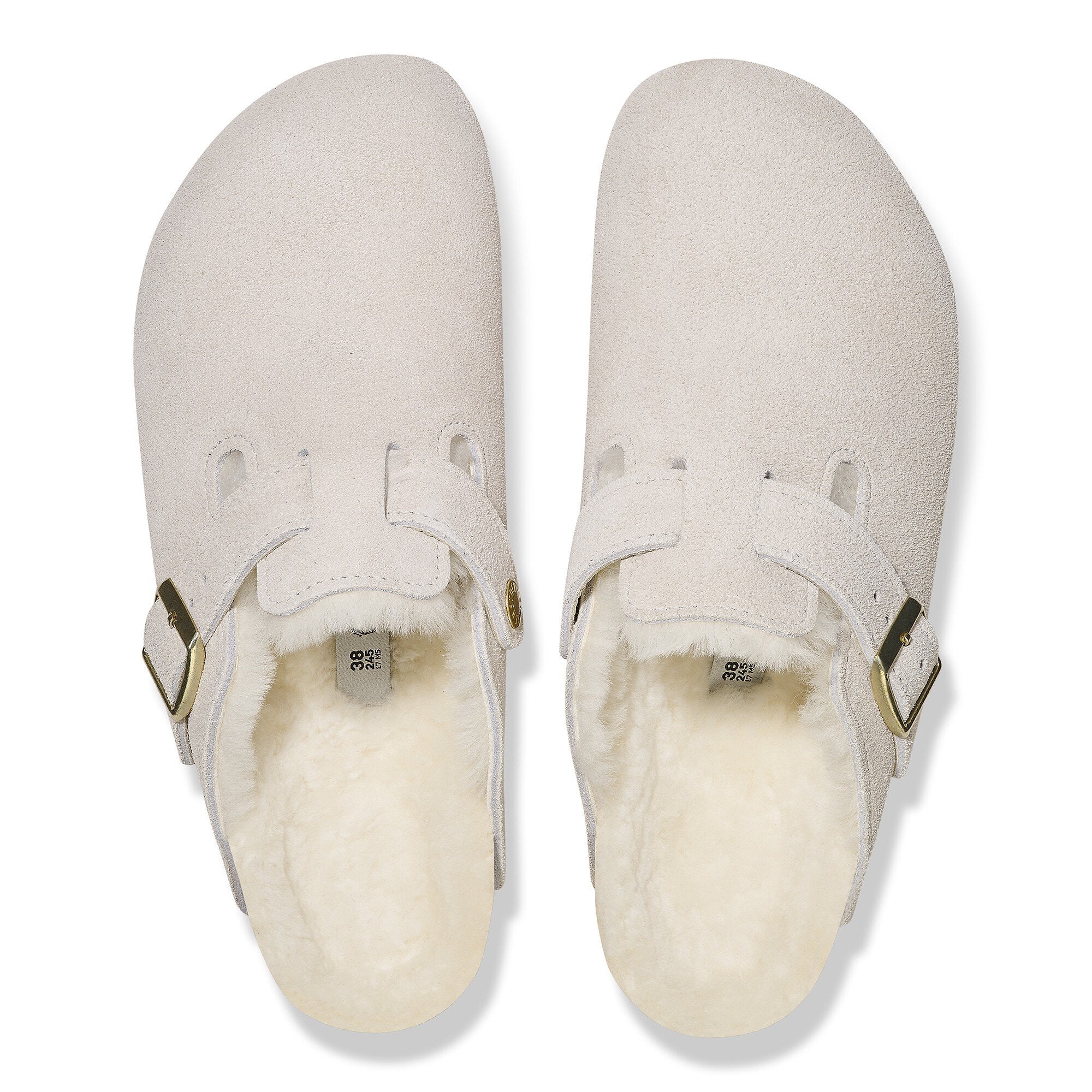 [1026192] Unisex Birkenstock BOSTON SHEARLING SUEDE LEATHER 'NARROW FIT'
