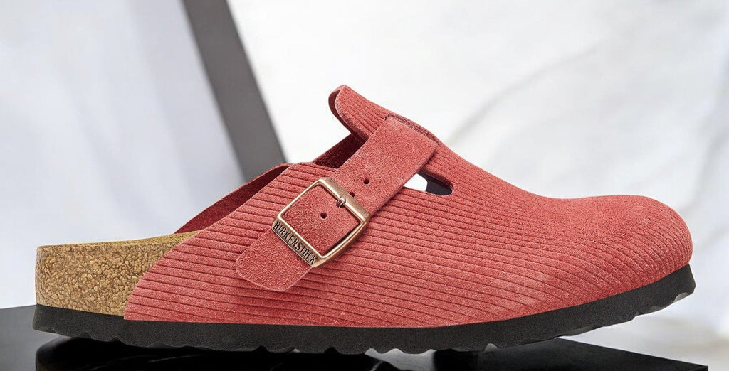 [1026167] Unisex Birkenstock BOSTON SUEDE EMBOSSED 'NARROW FIT'