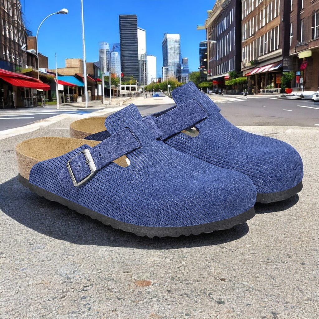 [1026203] Unisex Birkenstock BOSTON SUEDE EMBOSSED' REGULAR FIT'