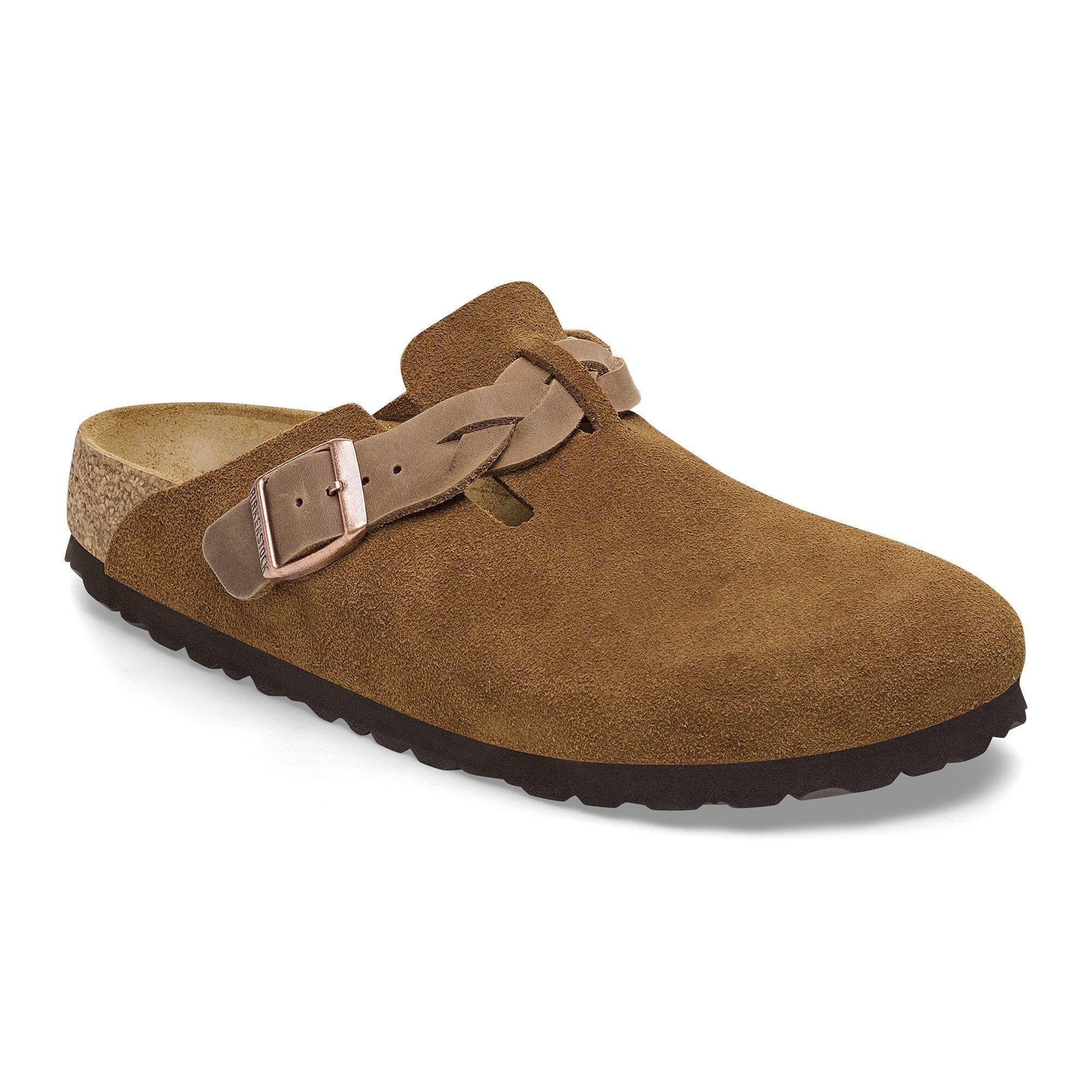 [1026713] Unisex Birkenstock BOSTON BRAIDED SUEDE LEATHER' NARROW FIT'