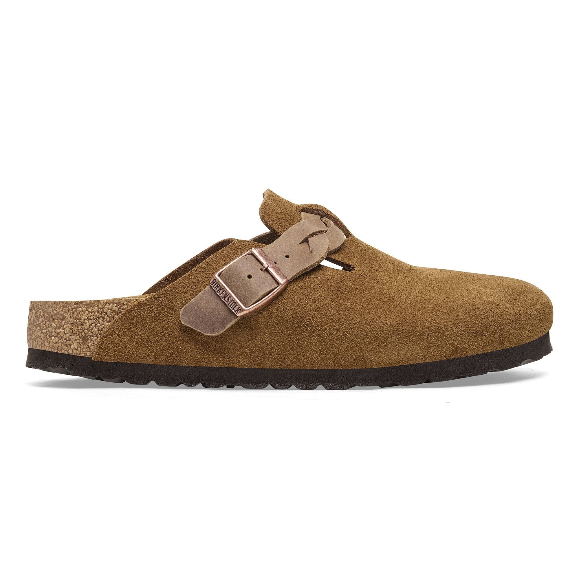 [1026713] Unisex Birkenstock BOSTON BRAIDED SUEDE LEATHER' NARROW FIT'