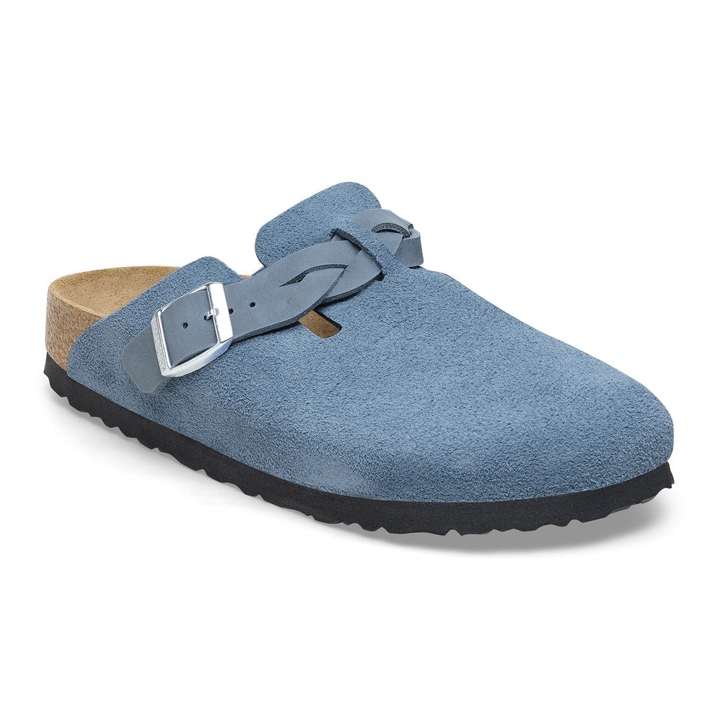[1026659] Unisex Birkenstock BOSTON BRAIDED SUEDE LEATHER 'NARROW FIT'