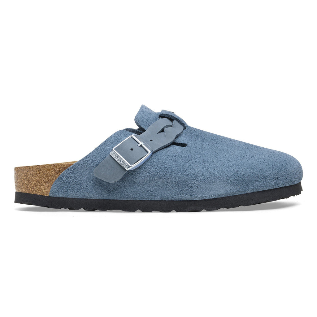 [1026659] Unisex Birkenstock BOSTON BRAIDED SUEDE LEATHER 'NARROW FIT'