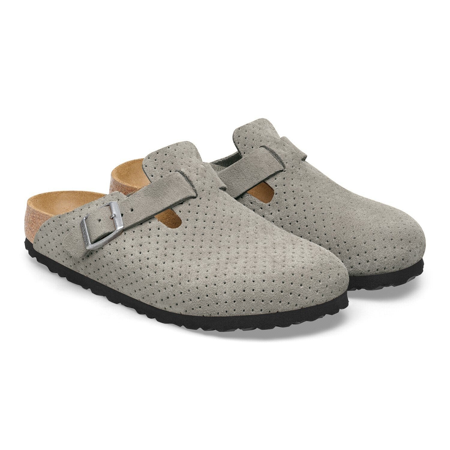 [1027040] Unisex Birkenstock BOSTON SUEDE EMBOSSED 'REGULAR FIT'