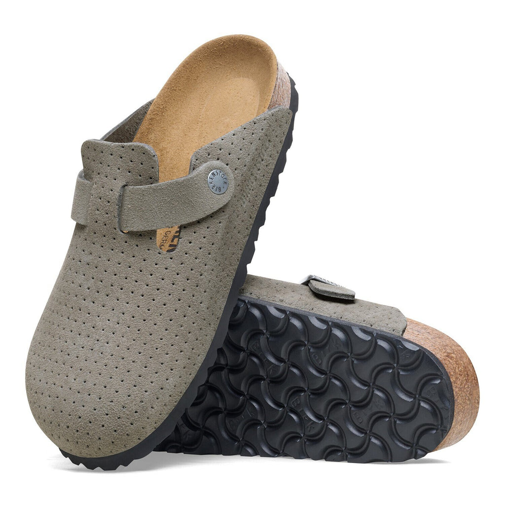 [1027040] Unisex Birkenstock BOSTON SUEDE EMBOSSED 'REGULAR FIT'