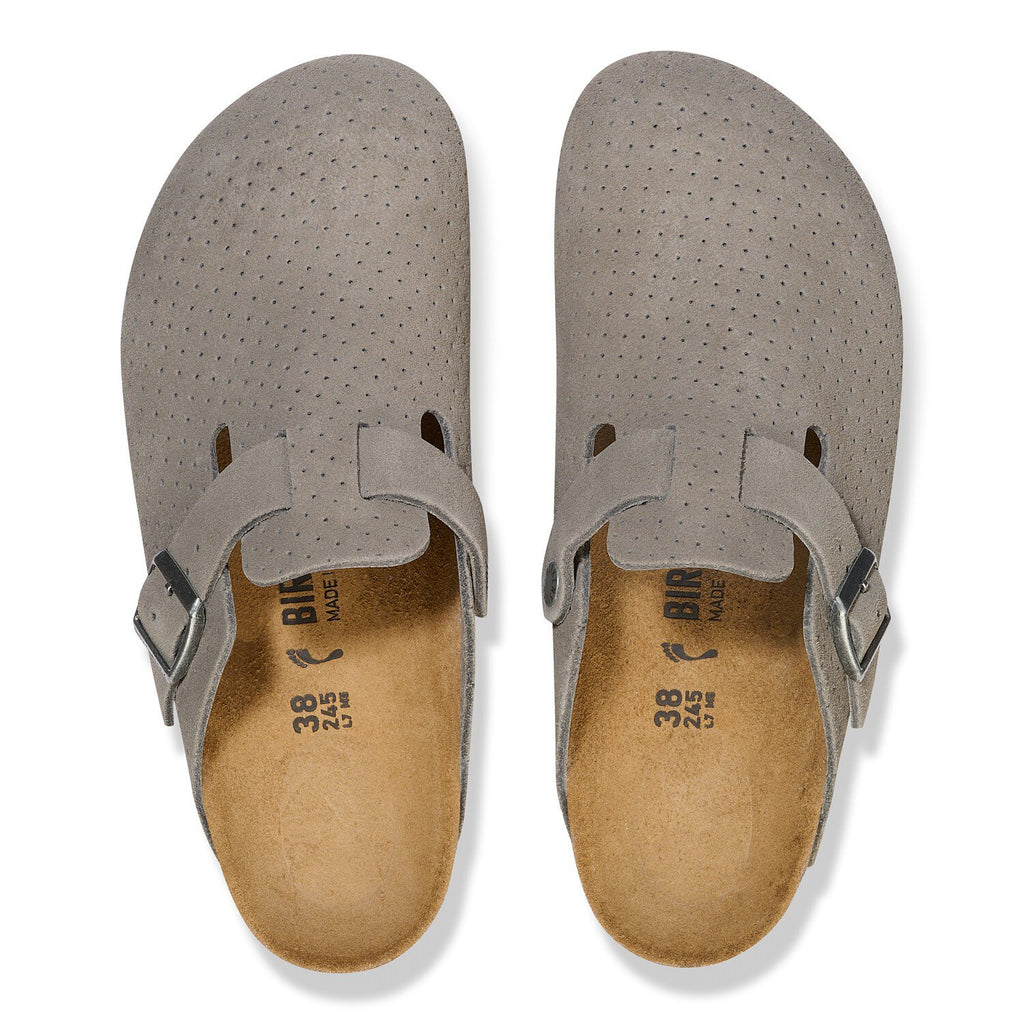 [1027040] Unisex Birkenstock BOSTON SUEDE EMBOSSED 'REGULAR FIT'