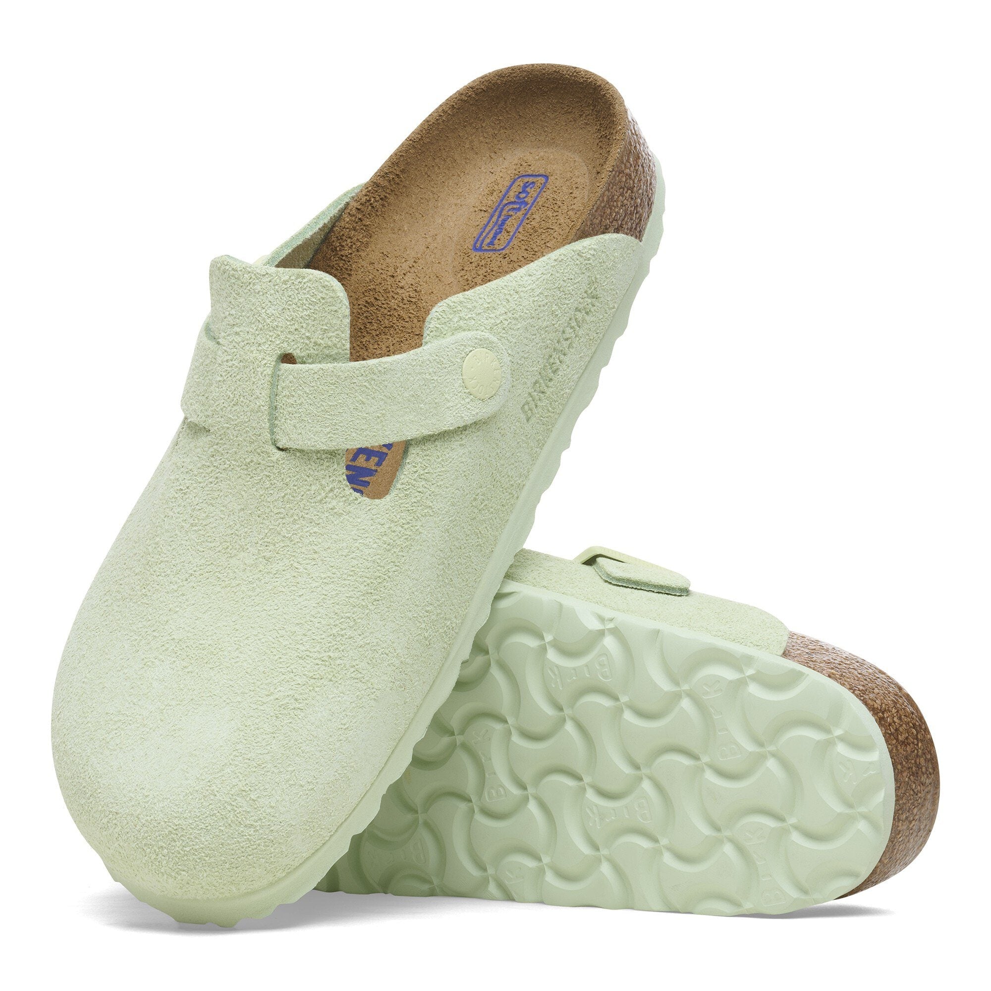 [1027678] Unisex Birkenstock BOSTON SOFT FOOTBED SUEDE LEATHER 'NARROW FIT'
