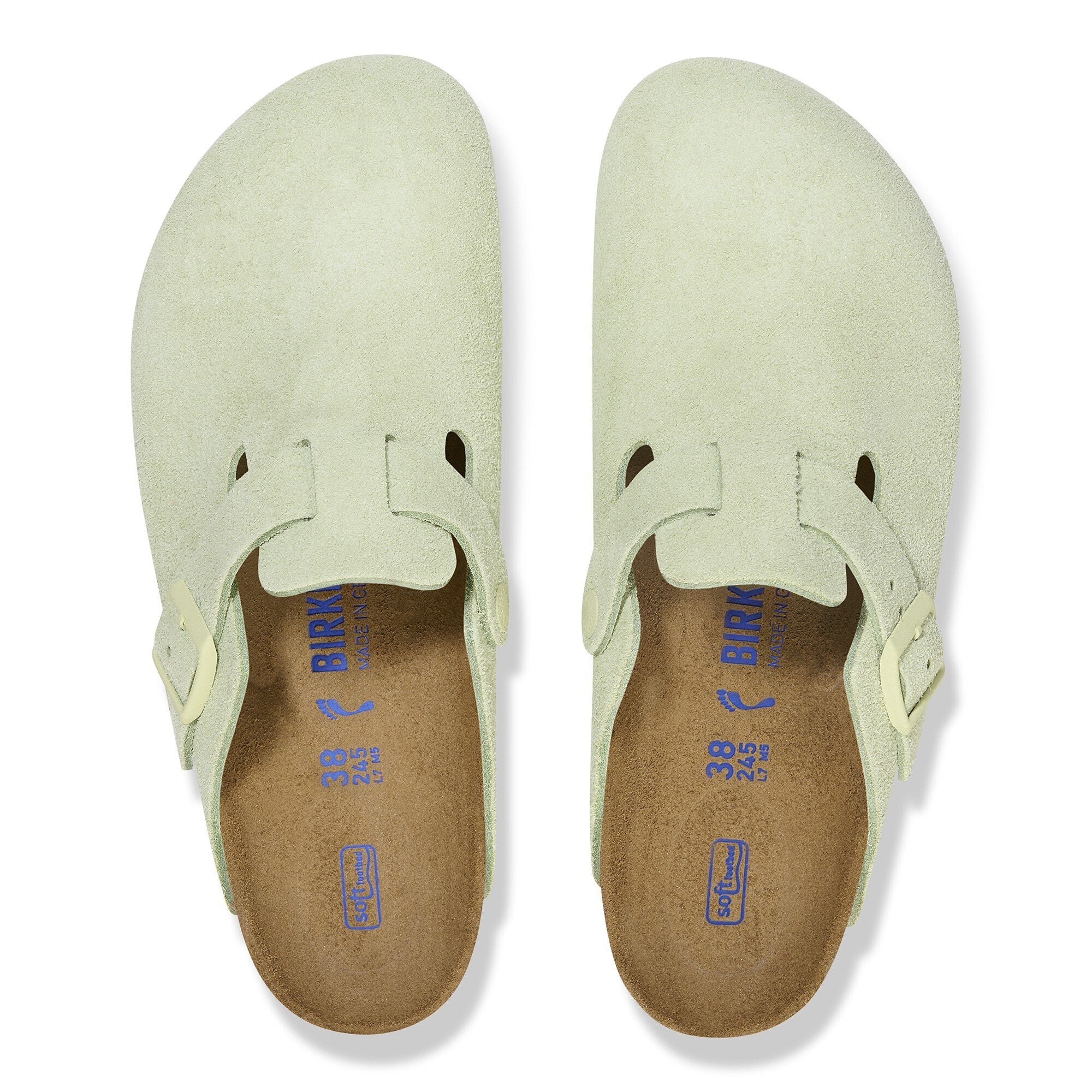 [1027678] Unisex Birkenstock BOSTON SOFT FOOTBED SUEDE LEATHER 'NARROW FIT'