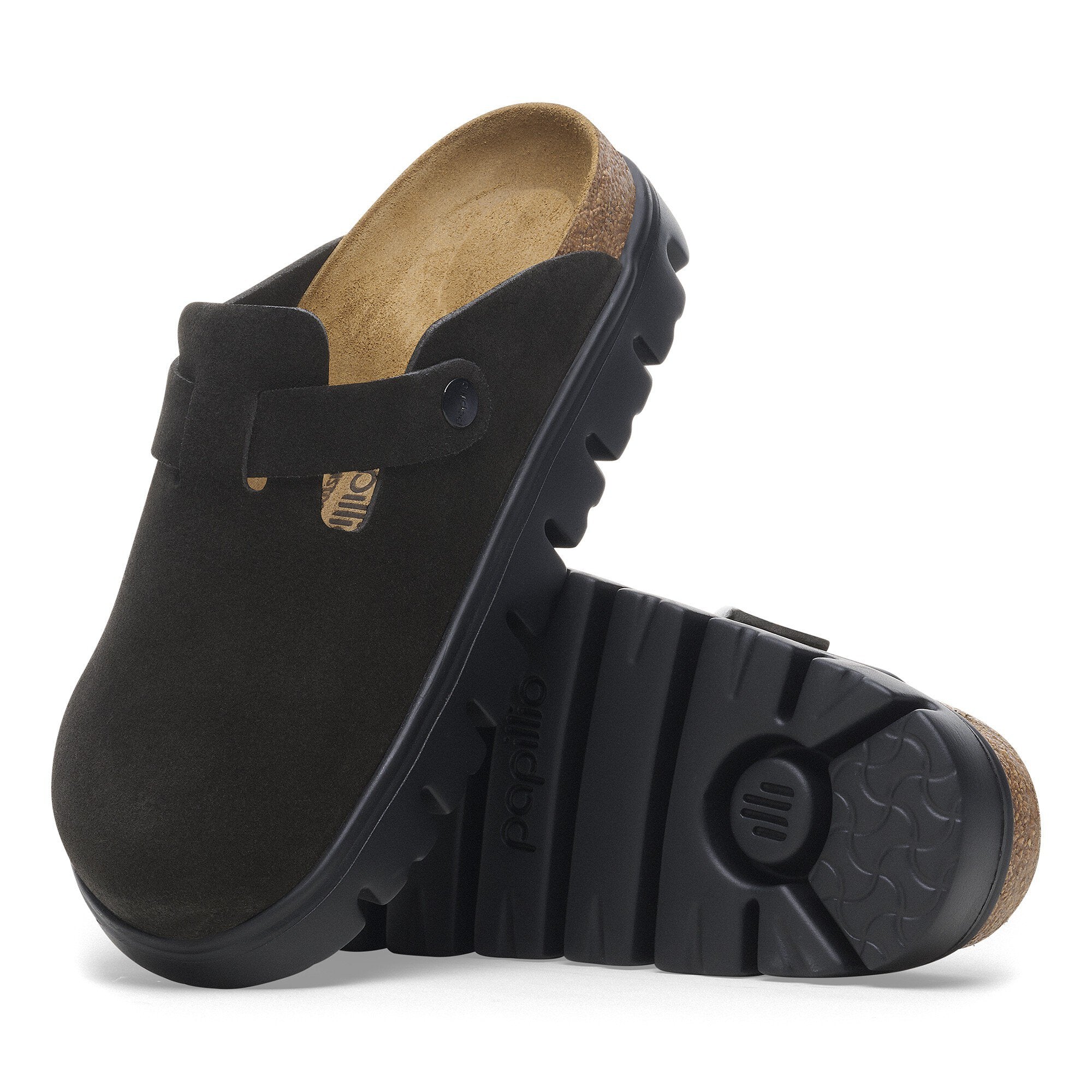 [1028317] Unisex Birkenstock BOSTON CHUNKY SUEDE LEATHER 'NARROW FIT'
