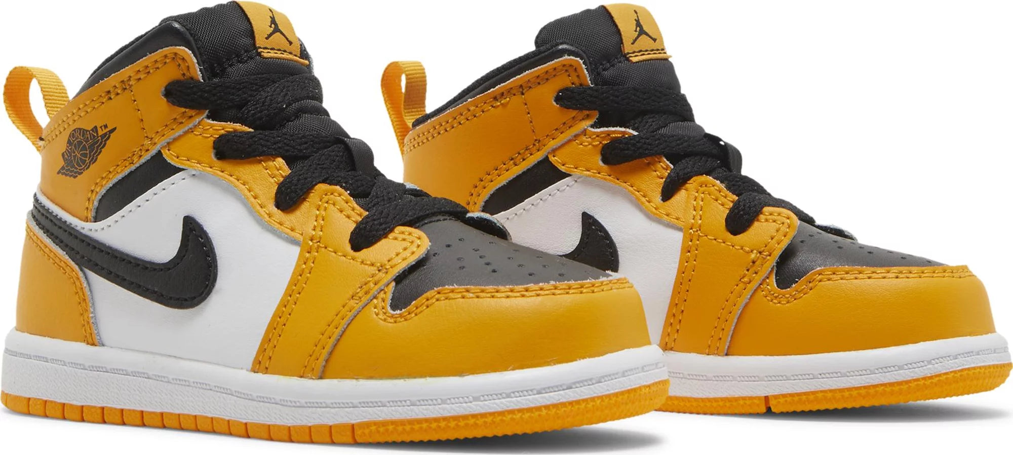 [640735-701] Toddlers Air Jordan Retro 1 Mid 'Taxi' (TD)