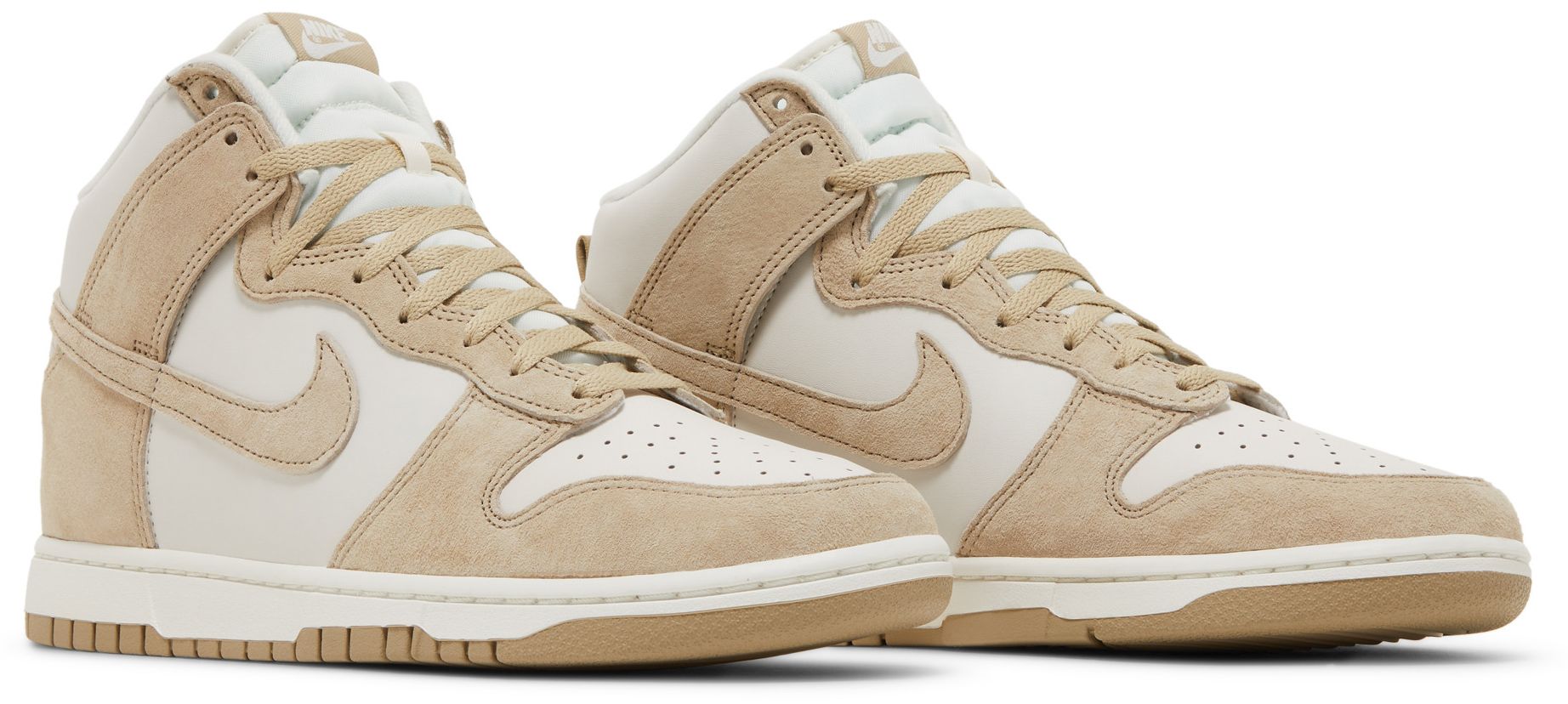 [DQ7679-001] MENS NIKE DUNK HIGH 'TAN SUEDE WHITE'