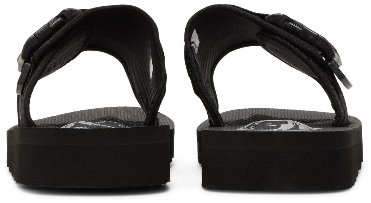 [821-3810/BLACK] MENS BILLIONAIRE BOYS CLUB SPACEWALKER II SLIDE 'HEART AND MIND - BLACK'