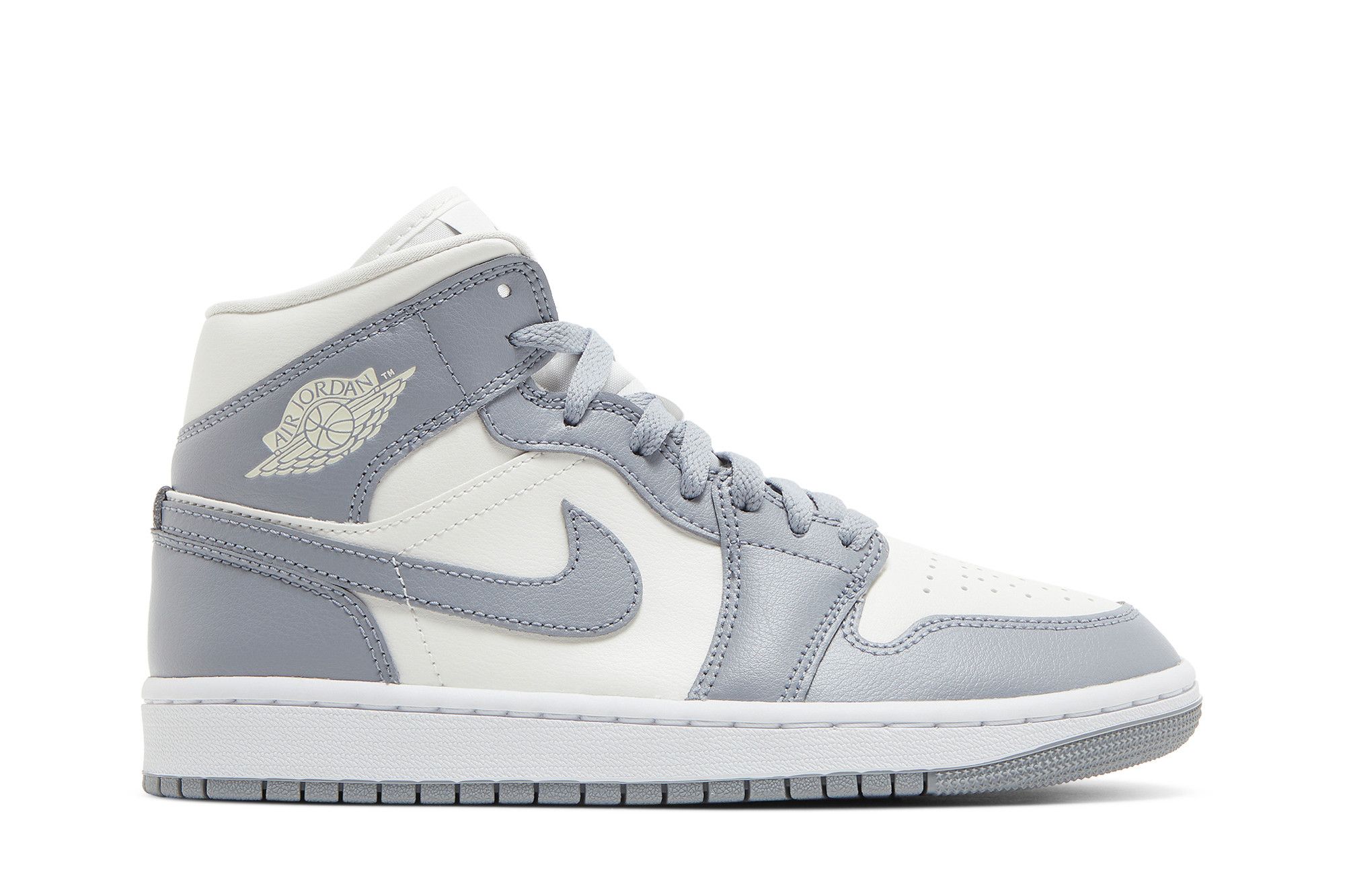 [BQ6472-115] WOMENS AIR JORDAN RETRO 1 MID 'STEALTH'