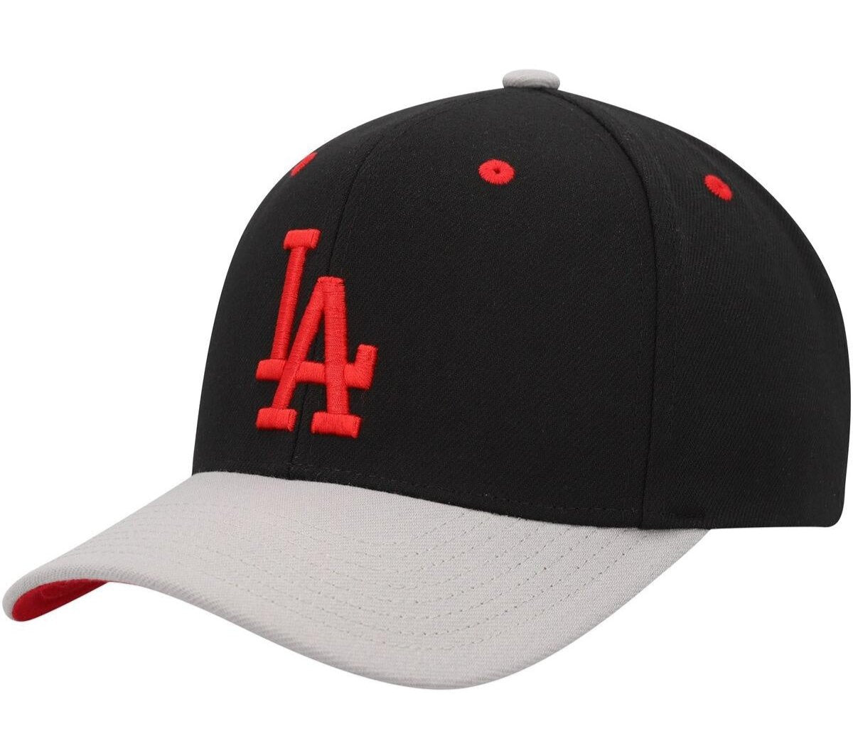 MENS MITCHELL & NESS MLB BRED PRO SNAPBACK DODGERS - BLACK