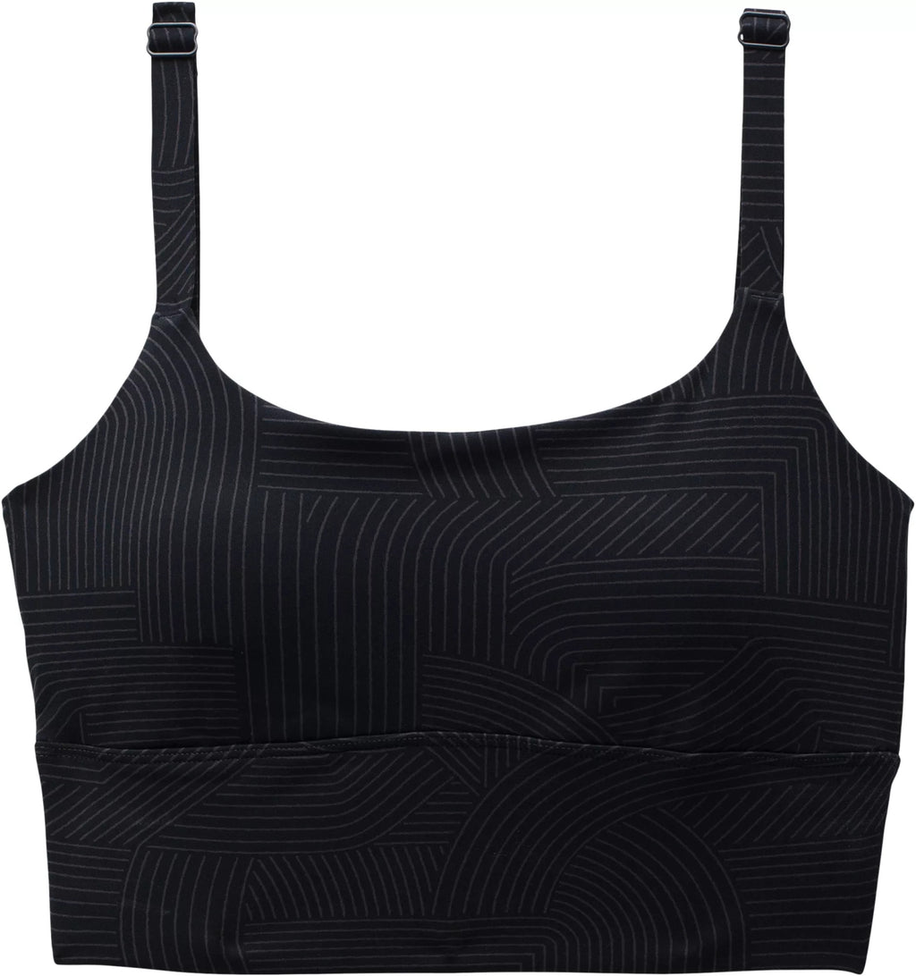 WOMENS PRANA LUXARA SCOOP REMOVABLE MODESTY CUPS BRA UPF 50+ BRALETTE
