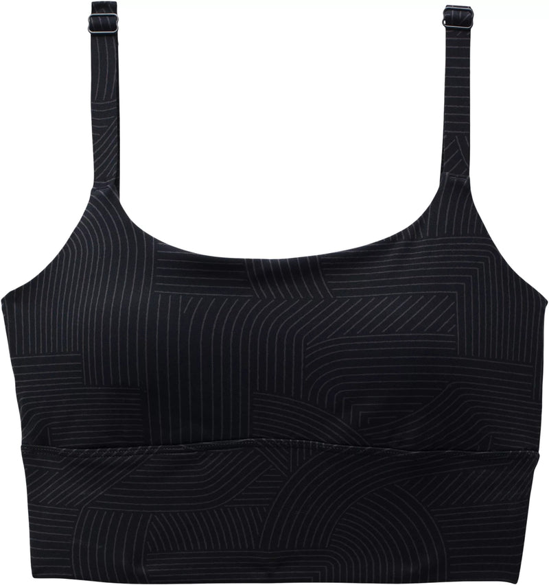 WOMENS PRANA LUXARA SCOOP REMOVABLE MODESTY CUPS BRA UPF 50+ BRALETTE