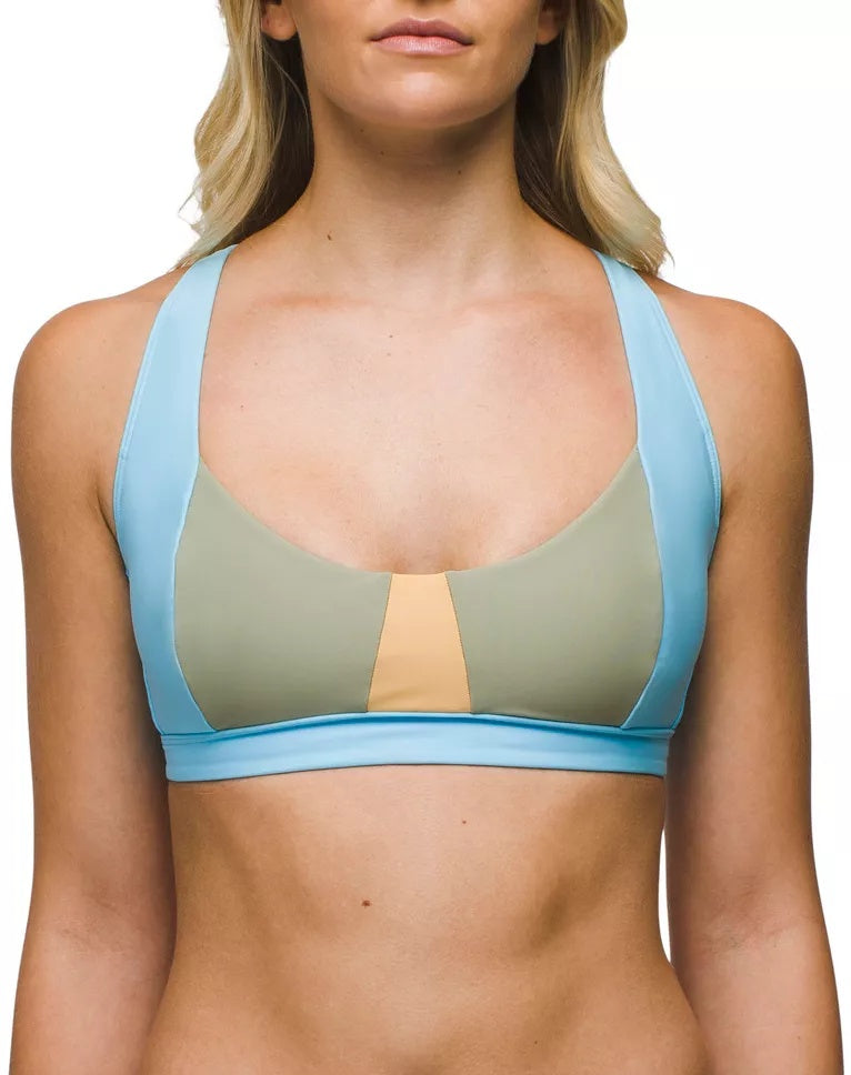 [1971811-SACB] WOMENS PRANA TULUM CRISS CROSS REMOVABLE SOFT CUPS UPF 50+ BIKINI