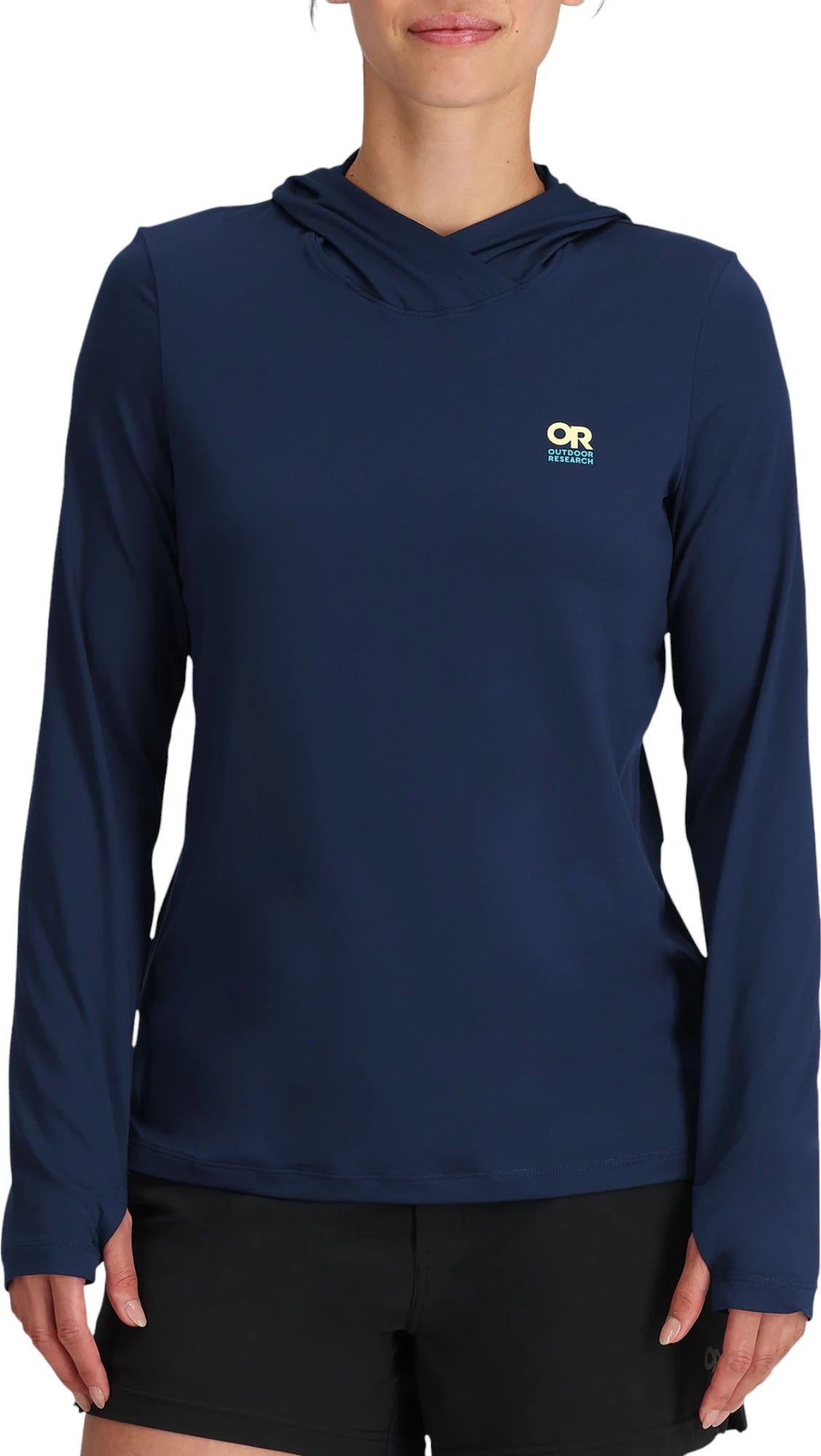 WOMENS OUTDOOR RESEARCH ACTIVEICE SPECTRUM SUN UPF 50+ PULLOVER HOODIE