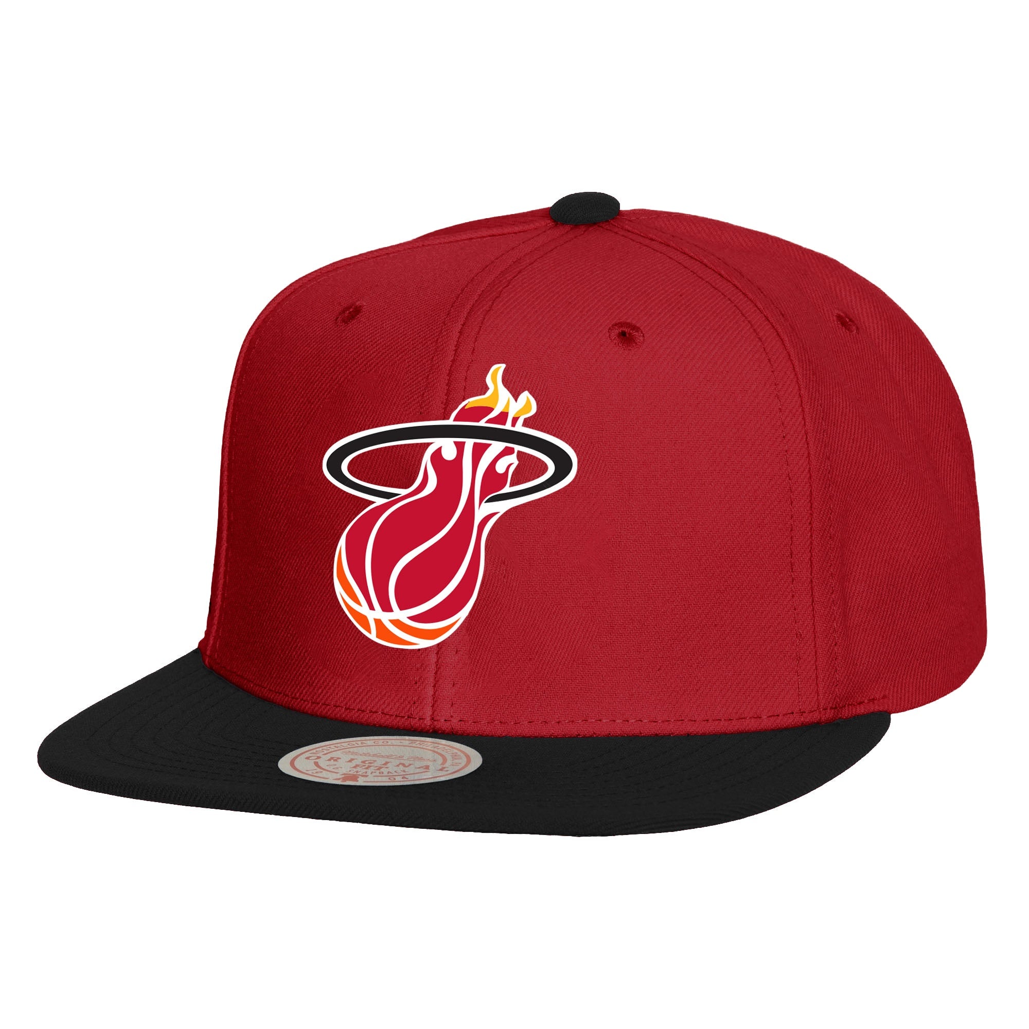 MENS MITCHELL & NESS NBA JUMBOTRON SNAPBACK HWC HEAT - RED-BLACK
