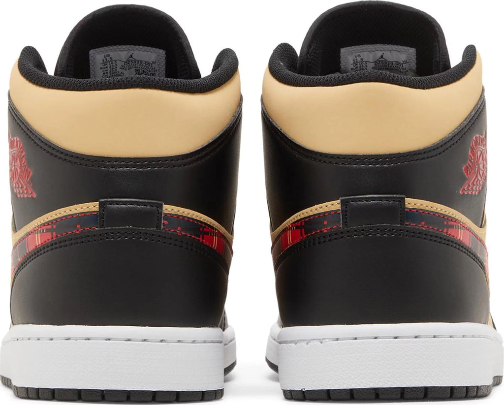 [DZ5329-001] Mens Air Jordan Retro 1 Mid SE 'Tartan Swoosh'