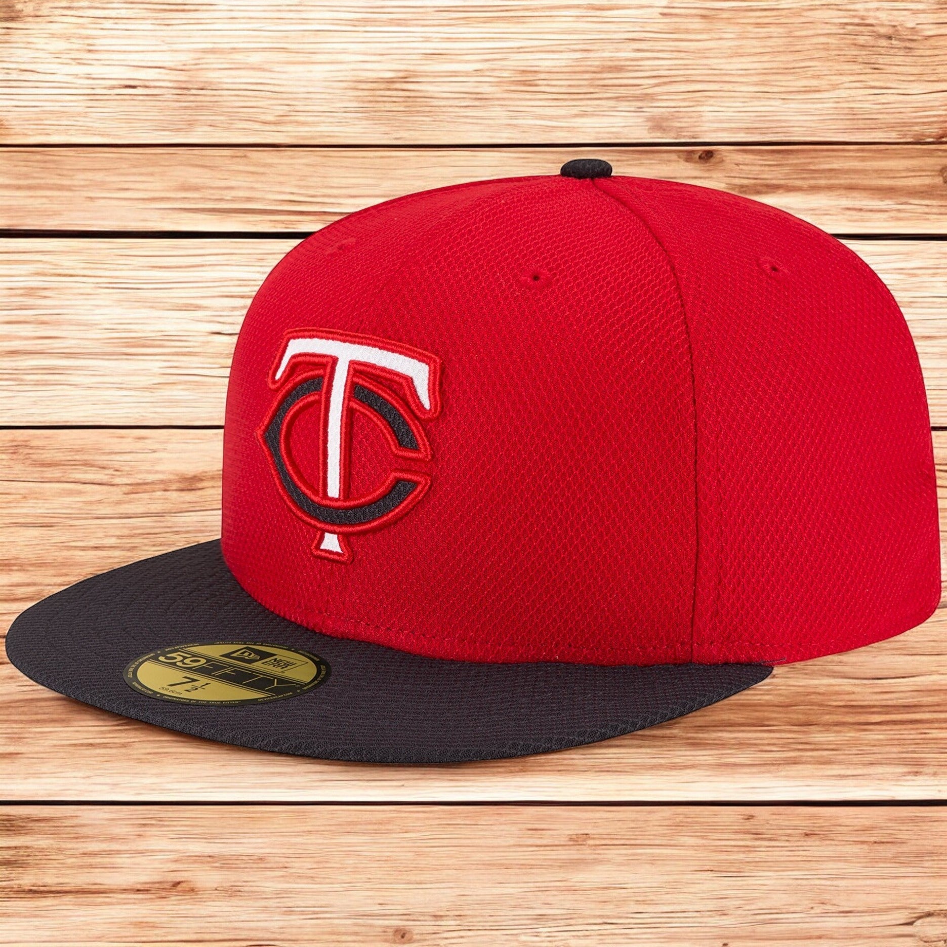 [10757949] Mens New Era MLB Diamond Era 59Fifty Fitted Cap Minnesota Twins