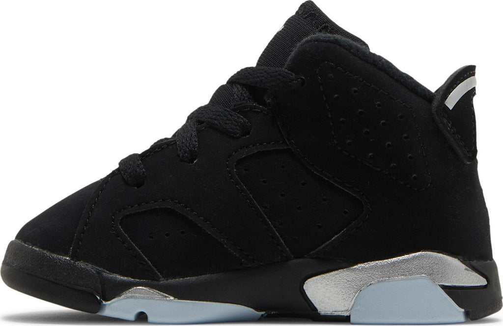 [DX6179-001] Toddlers Air Jordan RETRO 6 'CHROME METALLIC SILVER (TD)'