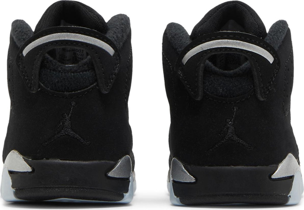 [DX6179-001] Toddlers Air Jordan RETRO 6 'CHROME METALLIC SILVER (TD)'