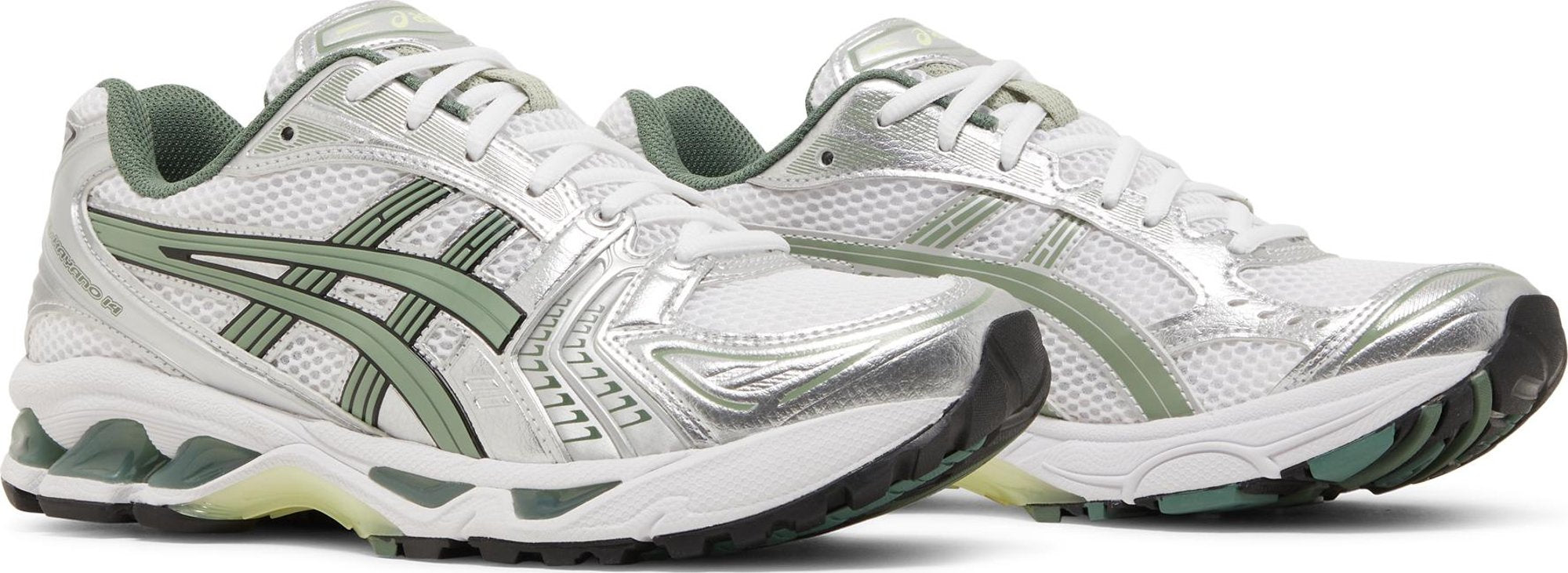 [1201A019-107] Mens ASICS GEL-KAYANO 14 'WHITE PURE SILVER SLATE GREY SAGE'