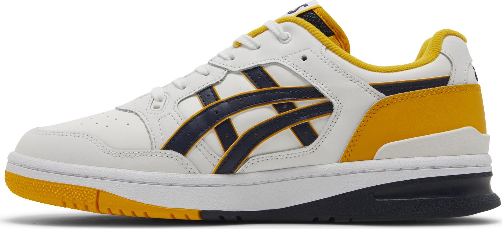 [1201A476-112] Mens ASICS EX89 'WHITE MIDNIGHT NAVY YELLOW'
