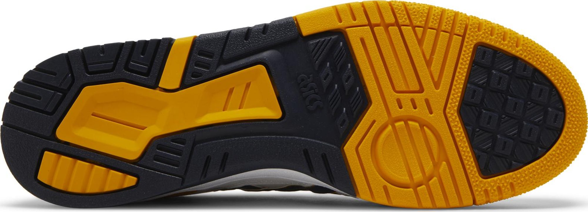 [1201A476-112] Mens ASICS EX89 'WHITE MIDNIGHT NAVY YELLOW'