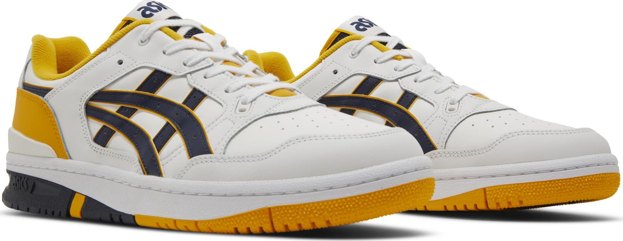 [1201A476-112] Mens ASICS EX89 'WHITE MIDNIGHT NAVY YELLOW'