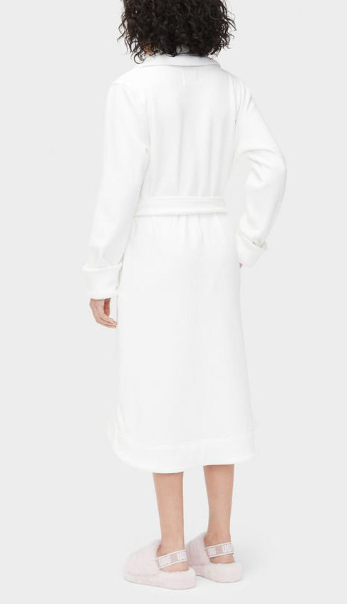[1095612-CRM] WOMENS UGG DUFFIELD II DOUBLE KNIT FLEECE ROBE 'CREAM'