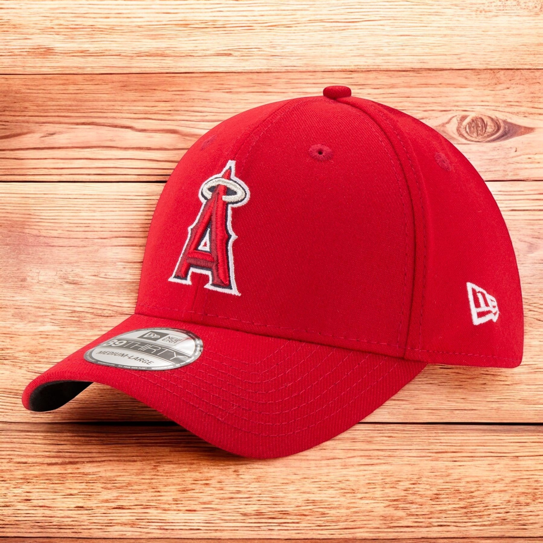 [10975845] Mens New Era MLB Team Classic 39Thirty Stretch Fit Cap Los Angeles Angels