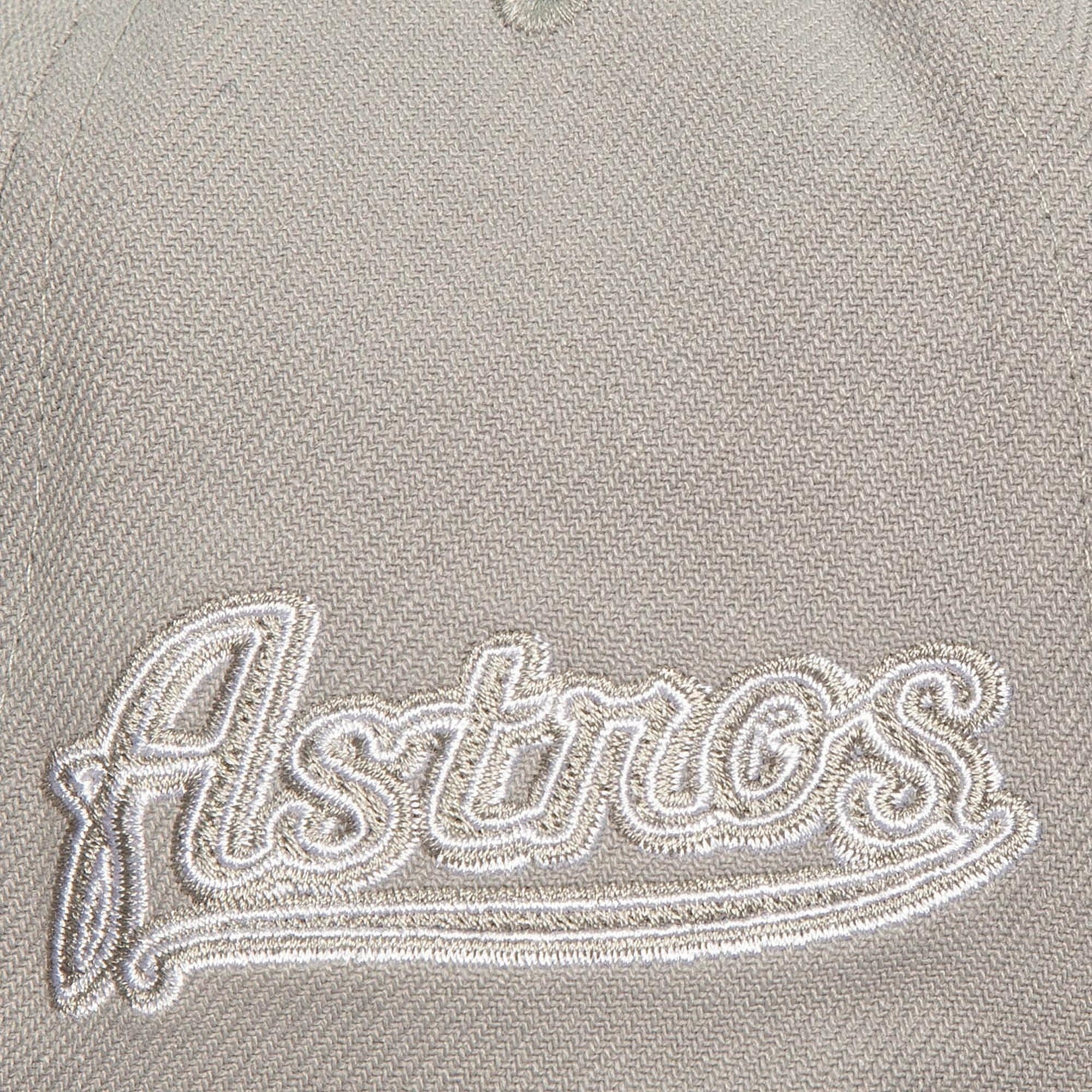 MENS MITCHELL & NESS MLB EVERGREEN GREY WHITE SNAPBACK COOP ASTROS