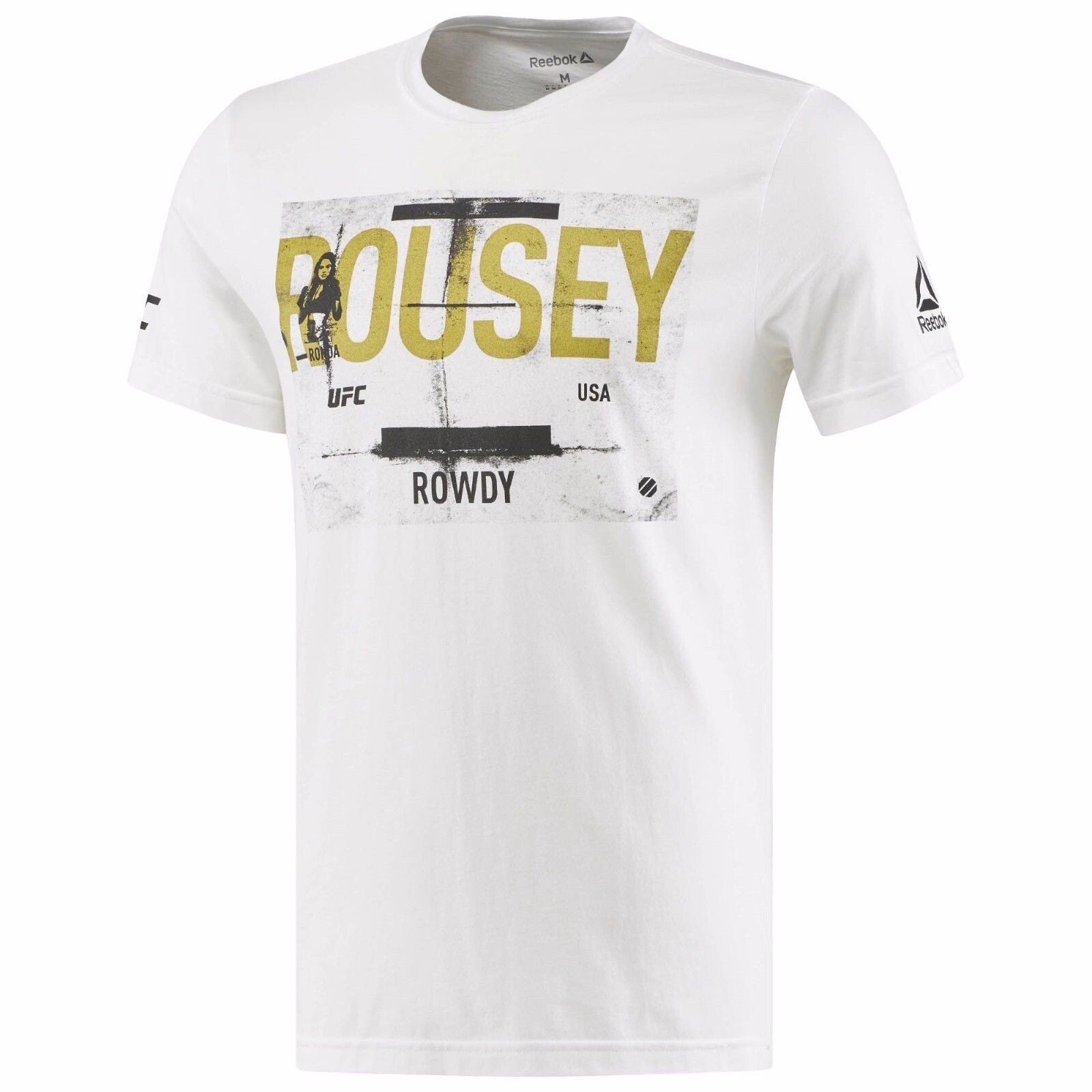 [AZ5676] Mens REEBOK UFC FAN Ronda Rousey Tee