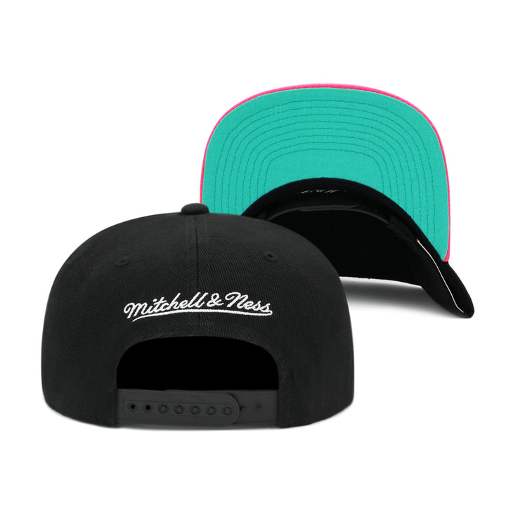 MENS MITCHELL & NESS NBA CORE BASIC SNAPBACK HWC SPURS - BLACK-PINK