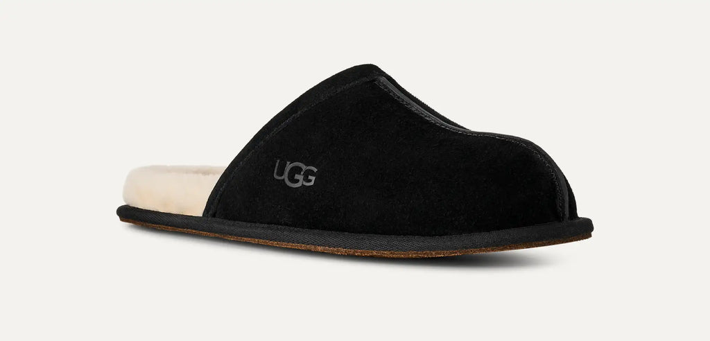 [1101111-BLK] MENS UGG SCUFF SLIPPER 'BLACK' - BLACK