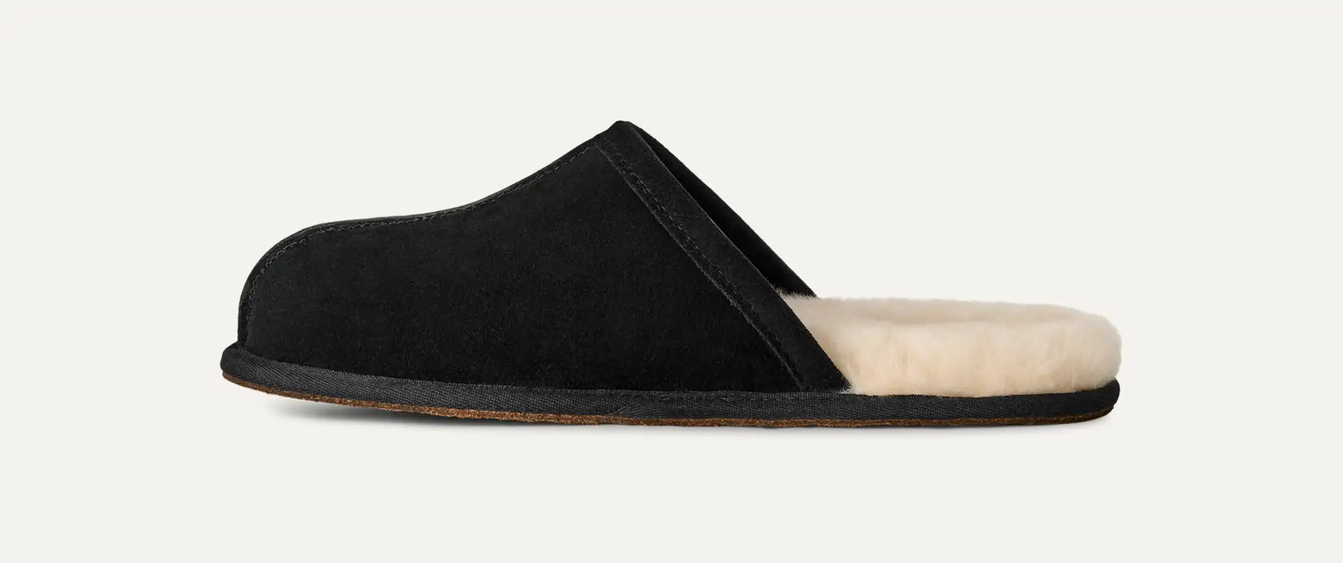 [1101111-BLK] MENS UGG SCUFF SLIPPER 'BLACK' - BLACK