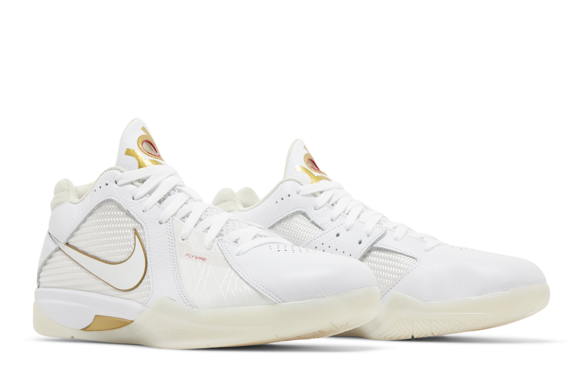[DZ3009-100] Mens Nike KD RETRO 3 'WHITE METALLIC GOLD'