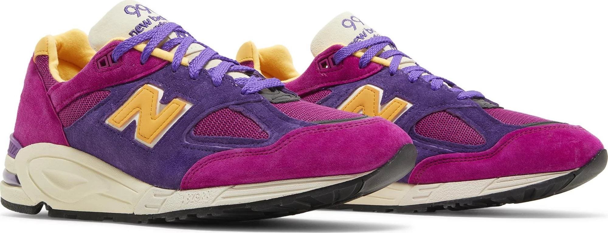 [M990PY2] Mens New Balance 990v2 'MiUSA Teddy Santis Purple Yellow'