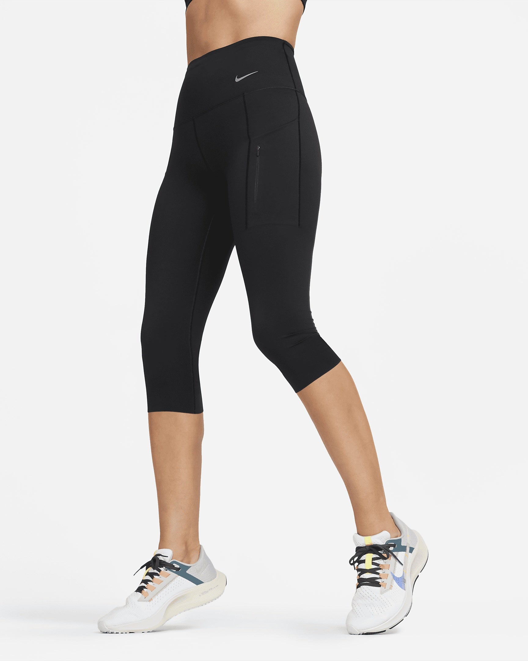 [DQ5700-010] Womens Nike GO FIRM-SUPPORT HIGH-WAISTED CAPRI LEGGINGS