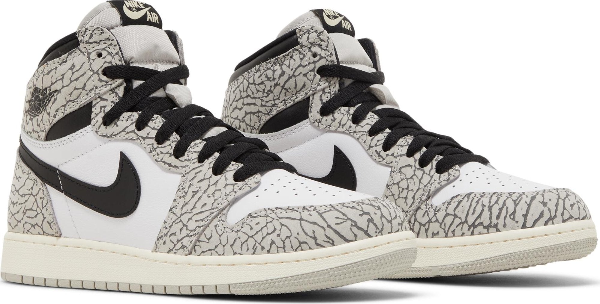 [FD1437-052] Grade School Air Jordan RETRO 1 HIGH OG 'WHITE CEMENT (GS)'